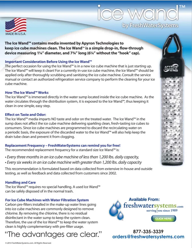 Fresh Water Systems Hoshizaki 4HC-H 9655-11 CTO/Scale/Bacteriostatic Filter Cartridge Ice Maker Water Filter