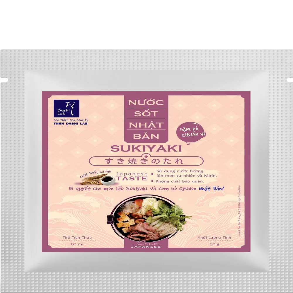 Japanese High Quality OEM Private Label 1kg Sukiyaki Sauce (Japanese Beef Hotpot Sauce) From Vietnam Manufacturer