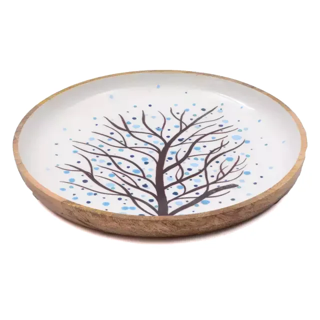 Food Safe Wooden Enamel Salad Serving Bowl Manufacturer of Premium Wooden Salad Serving Bowl
