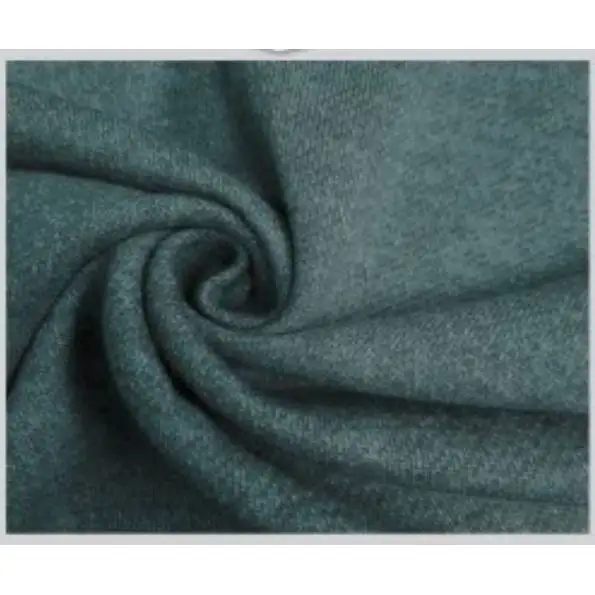 Пыльная темно-синяя французская махровая флисовая ткань 732