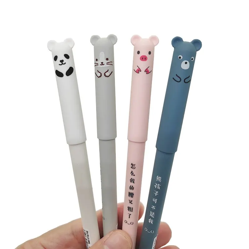 [ FulfillPanda ]Animals Panda Erasable Gel Pen 0.5Mm en gros papeterie dropshipping