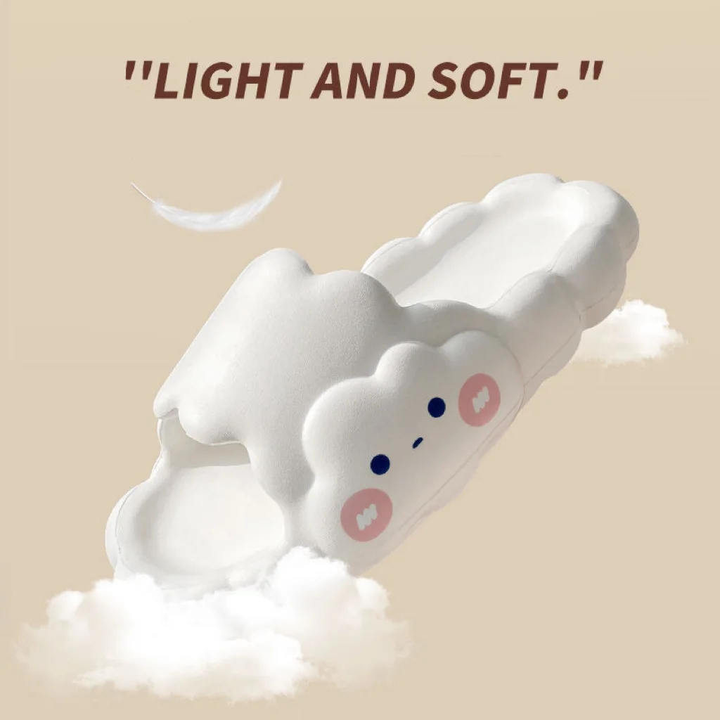 Dropshipping 36-45 Cloud EVA sandals cloud thick slippers soft shoes slides for women