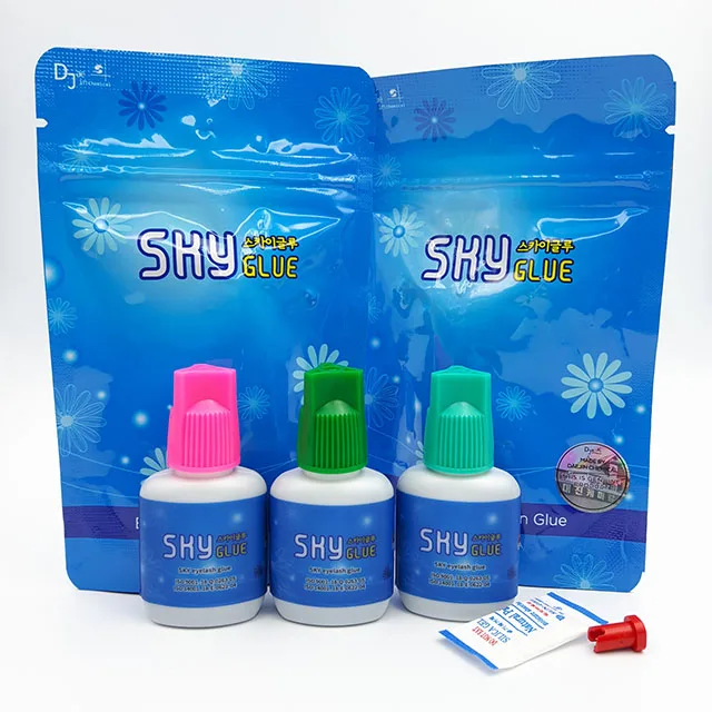 Sky Glue S+ Type lash Glue 10ml Fast Dry Long Lasting Premade Fans Individual Eyelash Extension Sky Glue Adhesive Made in Korea