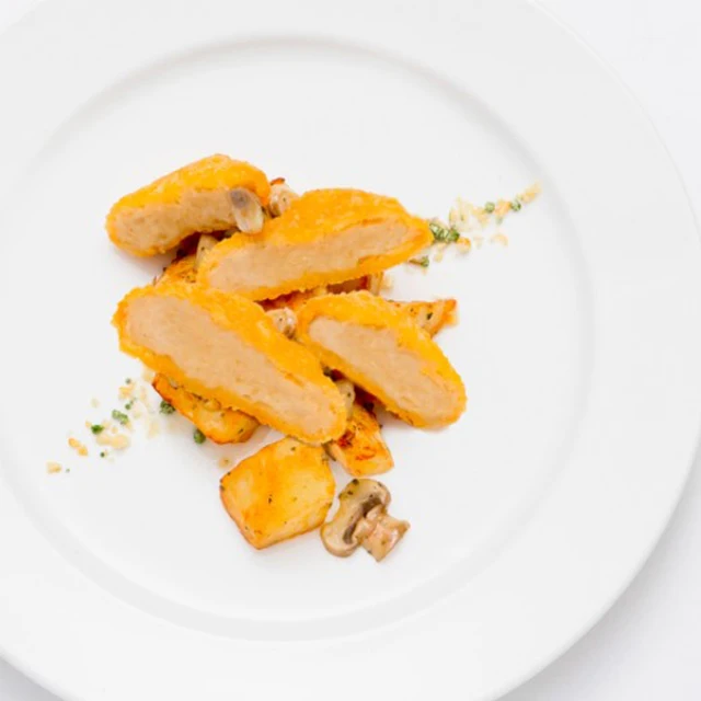 Flavorful Ovo-Lacto Vegetarian Halal Certified Food Vegan Restaurant Supplier Vegetarian Chicken Nugget