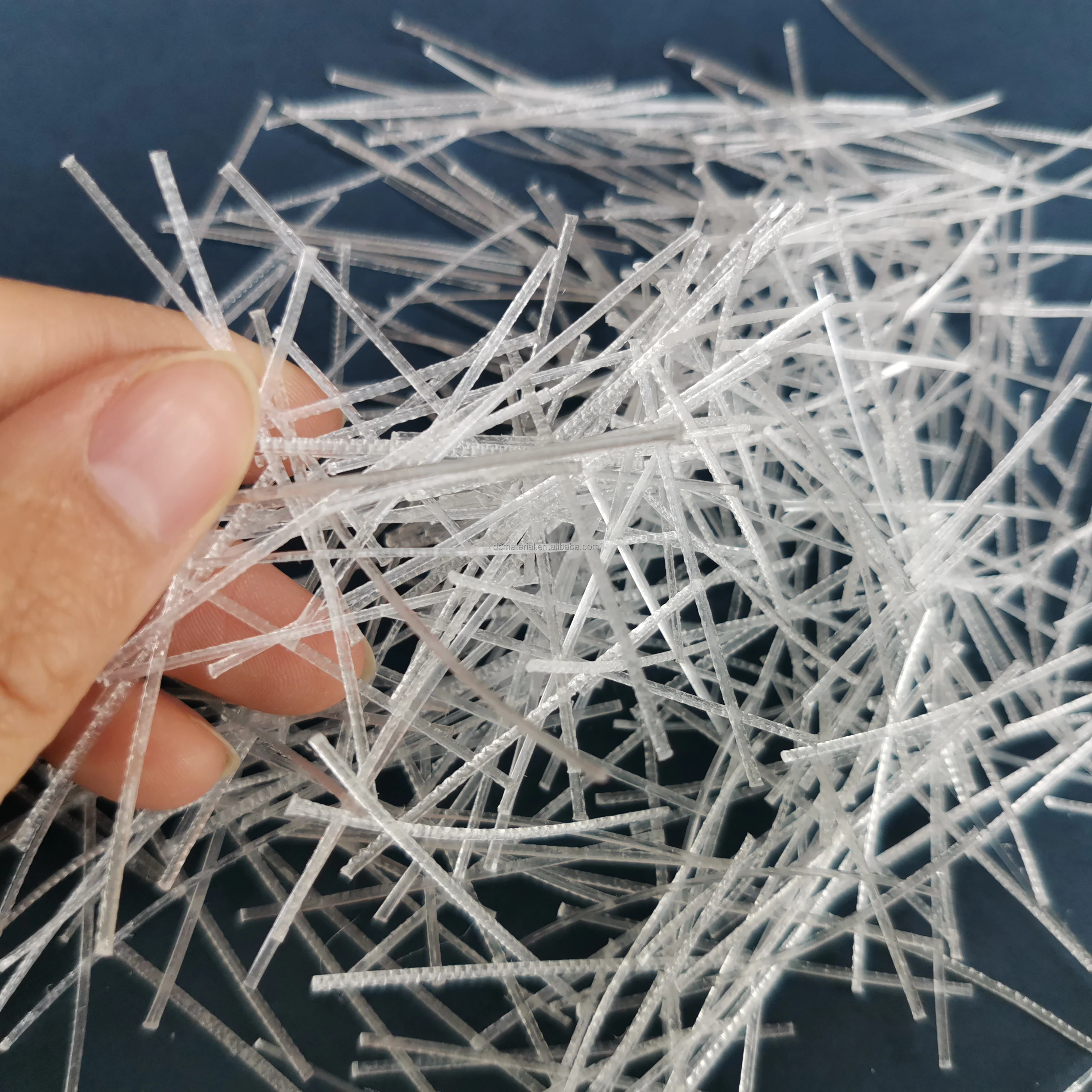 PP polypropylene material curved macro fiber for concrete macro synthetic fibres super high performance in concrete and mortar