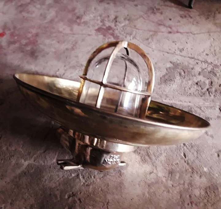 Original Brass Marine Passage Pendant Light Marine Antique Brass Passage Way Hanging Light Bangladesh Ship Yard
