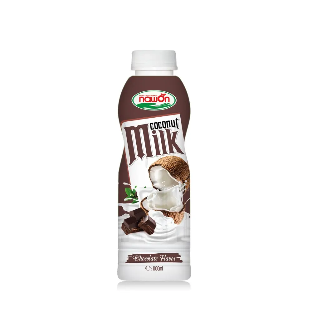 Coconut Milk 1L NAWON For Drink with Rose Flavor Less Cholesterol OEM Beverage Provider in
