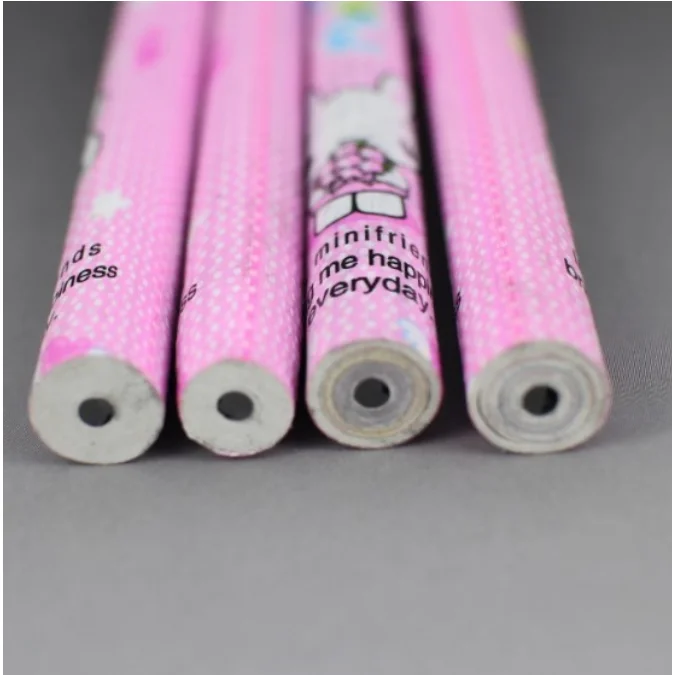 New eco multi-colour kids draw recycled newspaper pencil