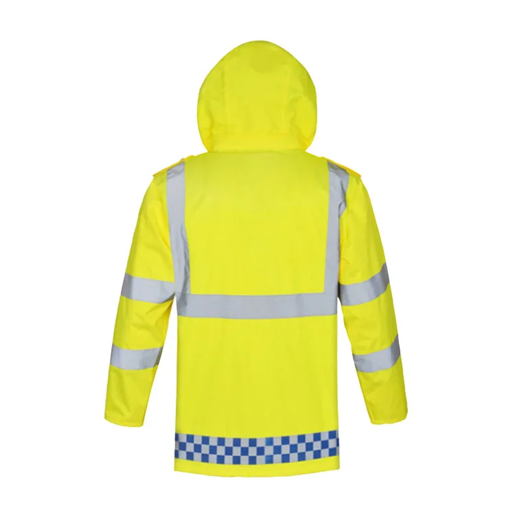 High Visibility Waterproof Light Reversible Jacket Construction Work Wear Safety Reflective Jacket work wear Uniform jacketshirt