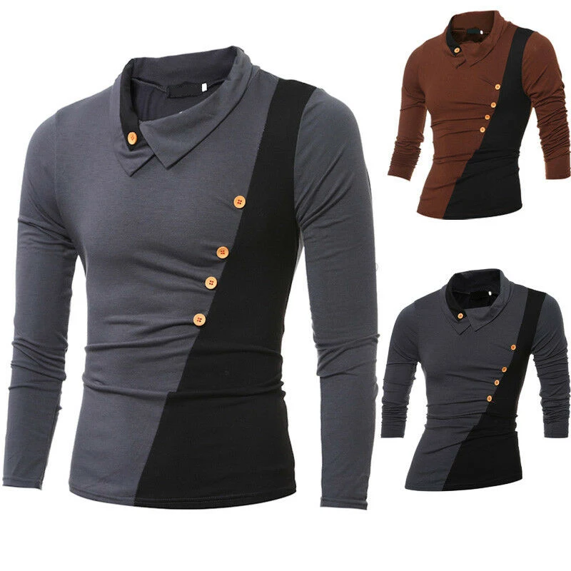 Wholesale price polyester men oem long sleeve big size men clothing long sleeve t- shirts