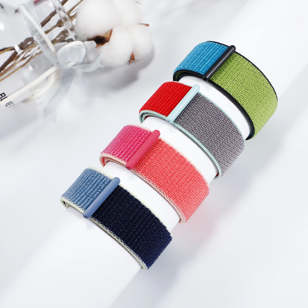 2021New color For Apple Watch band 44mm/40mm nylon strap 42mm 38mm bracelet loop watchband se/6/5 /4/ 3/2/1