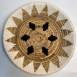 Boho Wall Hanging Plate from Vietnam Eco-friendly Hand-woven Plate with Cotton Yarn Decoration for Home Decor Wedding - OEM/ODM