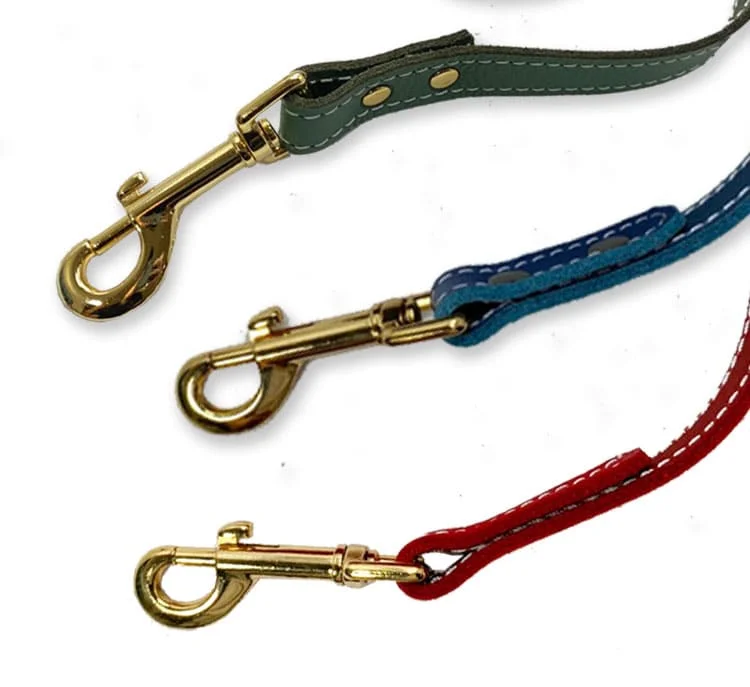 High Quality Multifunctional Rope Genuine Leather Dog Collar and Leash Set for Luxury Pet