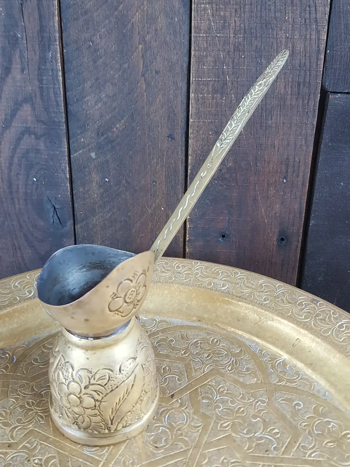 Turkish Coffee Pot - Ibrik Cezve Briki Arabic Greek Pot - Milk & Butter Warmer - Brew Delicious Espresso - Modern Design