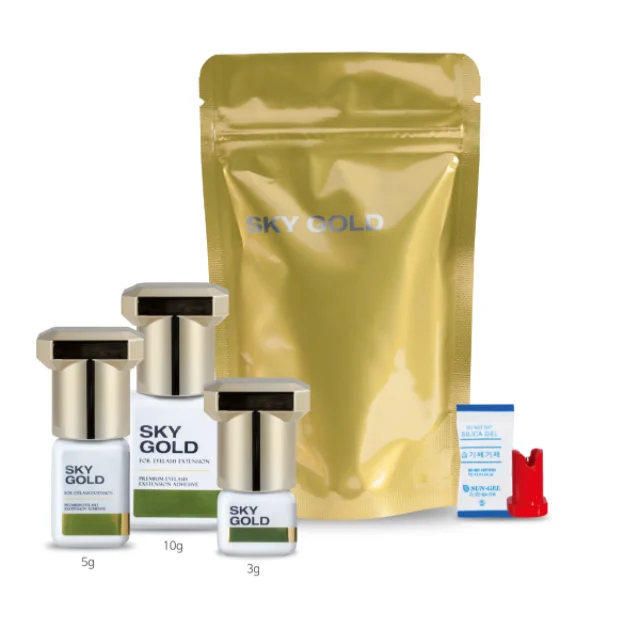 The Best Black Sky Glue Gold for Eyelash Extension for False Eyelashes Private Label Adhesive