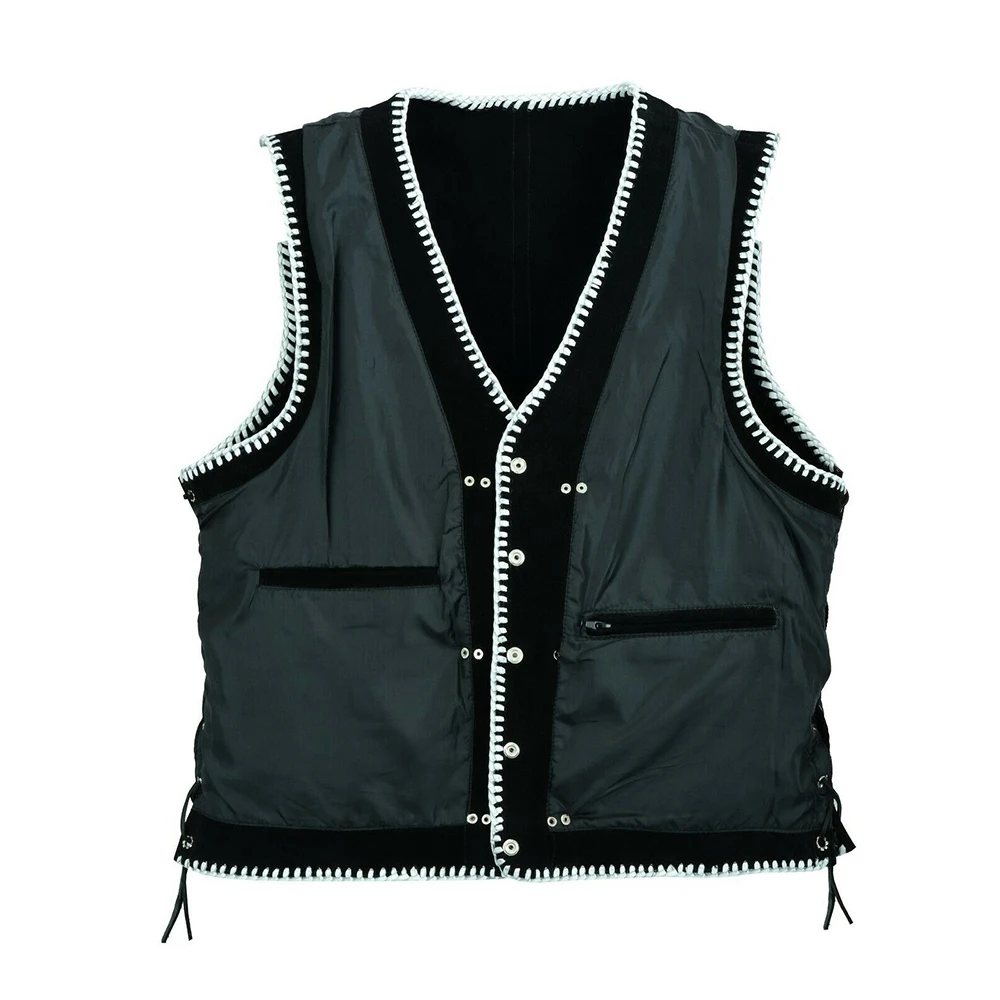 100% Genuine Leather For Women and Men Biker Leather Vest Men Fashion Style Leather Vest