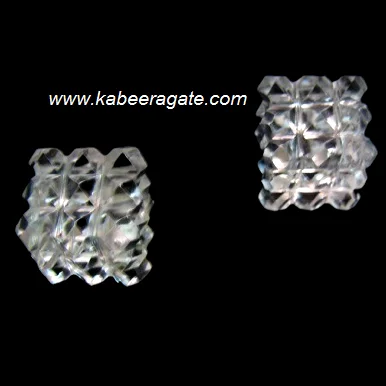 54 Point Pyramids : Clear Quartz Pyramid / Cube Pyramid