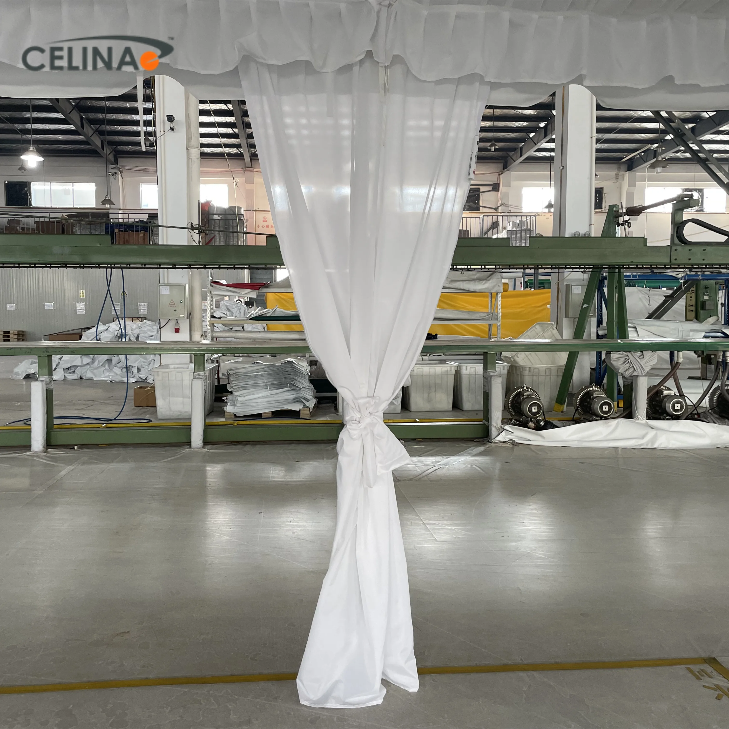Огнестойкая палатка Celina NPFA701 из 100% полиэфирной ткани занавески для классической палатки