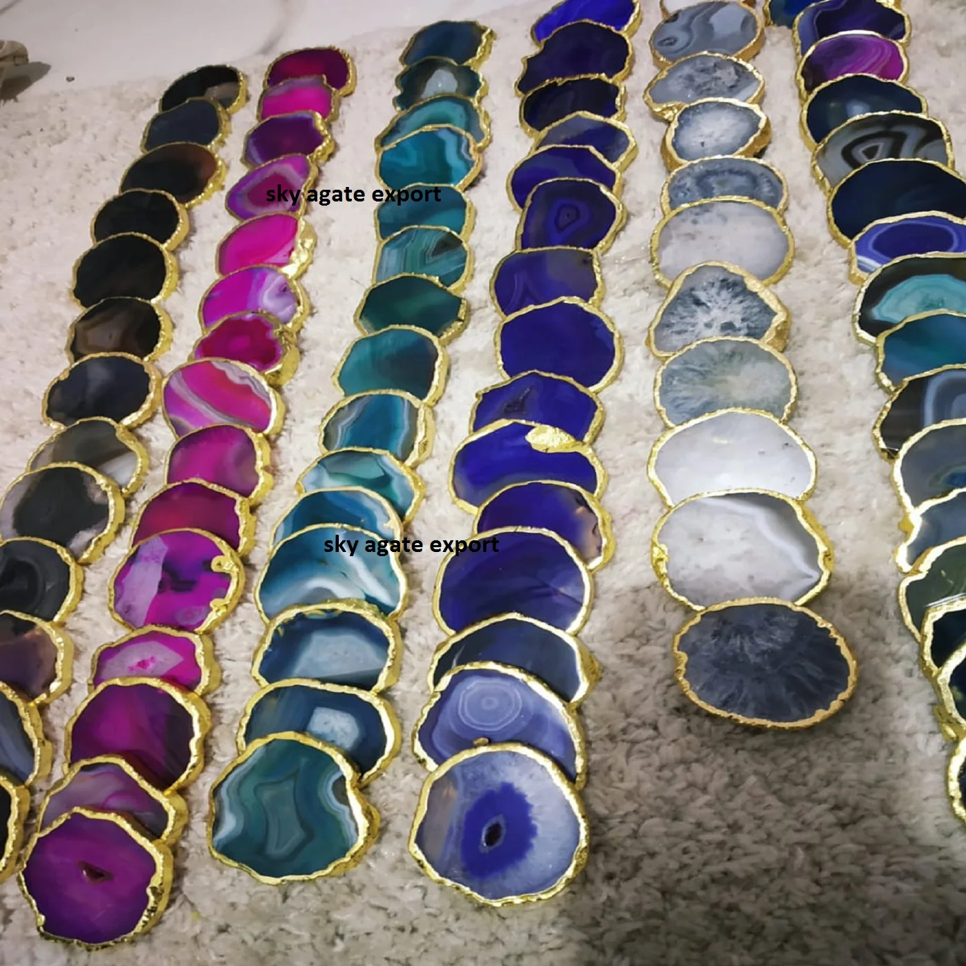 Оптовая продажа подставка для мобильных телефонов из натурального кристалла с натуральным драгоценным камнем от sky agate на экспорт