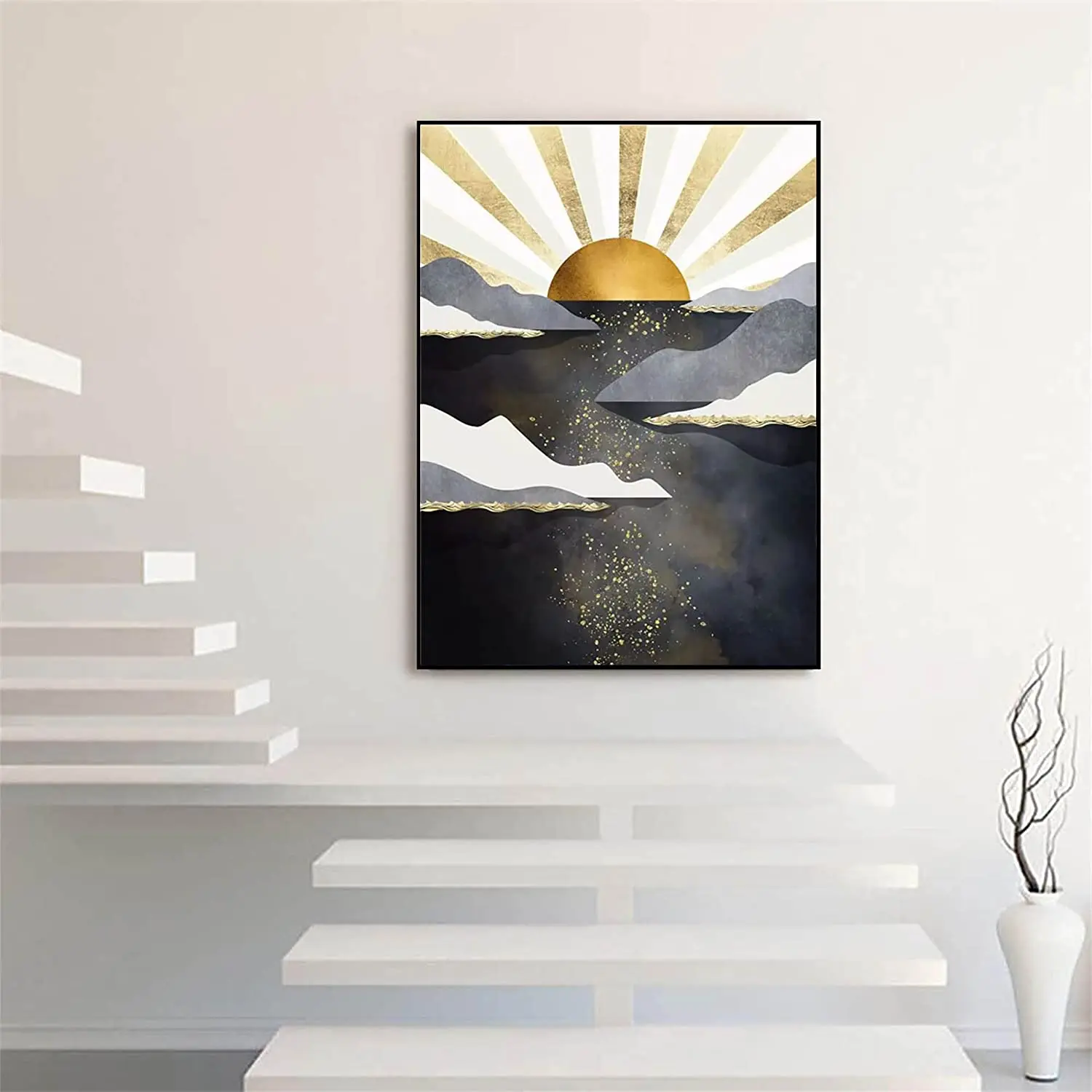 Diamond Painting Mountain Kit Diamond Art Kits for Adults,Abstract Scenery Paint with Diamonds Round for Gift Wall Decor
