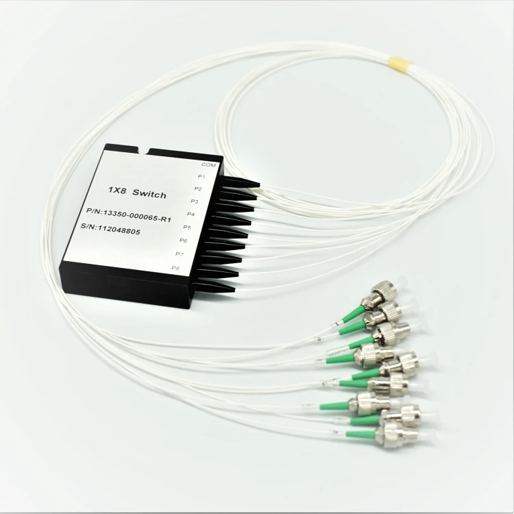 
1x2 Optical Switch 1510-1610nm LC/UPC 0.9mm Loose Tube Fiber Optic Cable Switch 