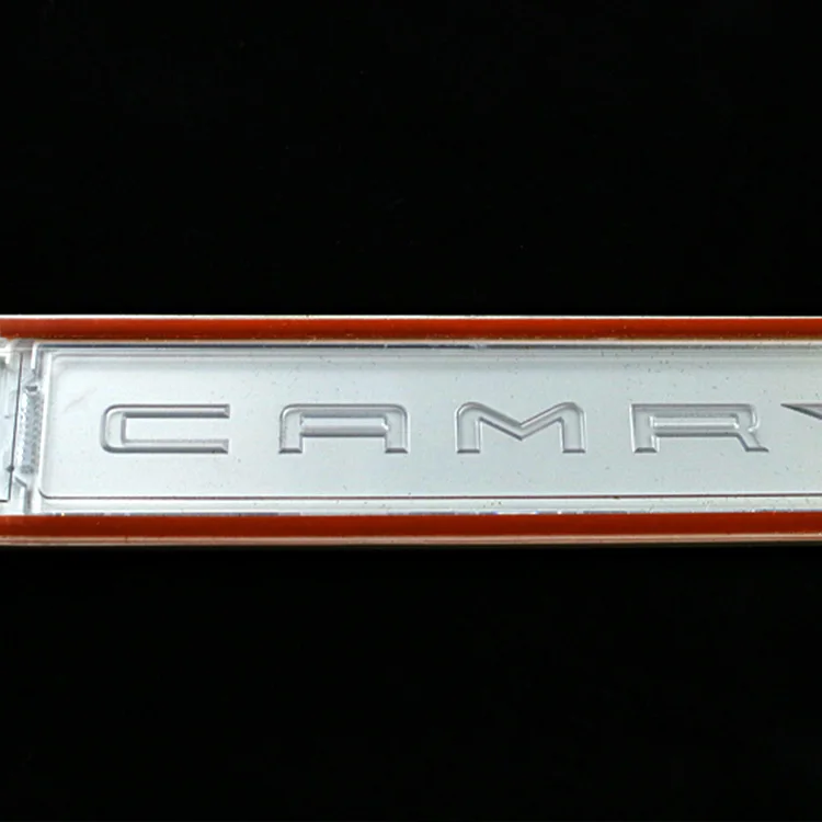 Waterproof Brushed Metal Logo Aluminum Nameplate with Adhesive for home Taiwan auto parts auto spare parts auto parts accessory