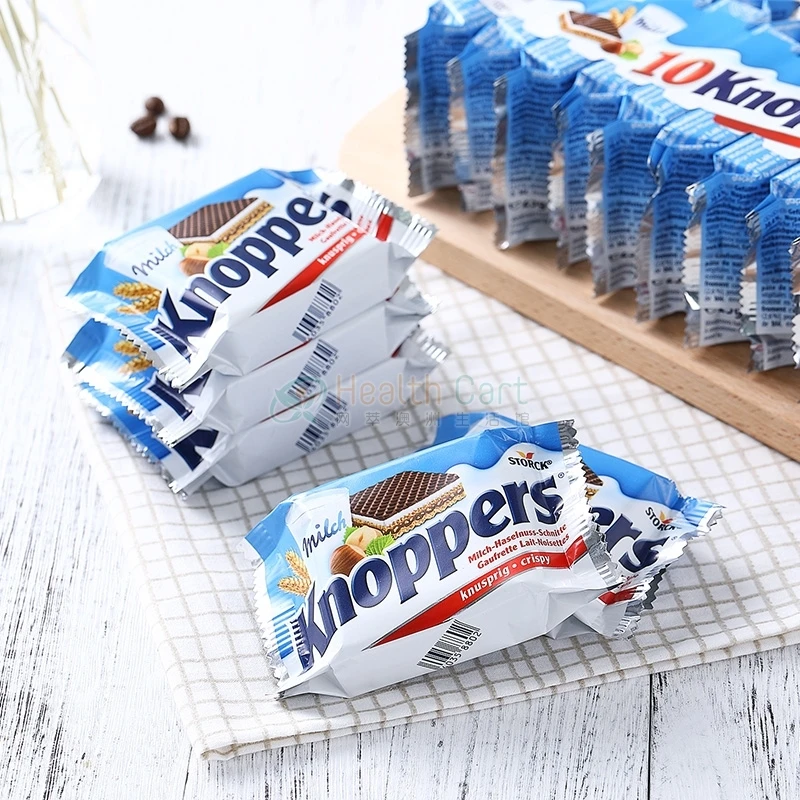 GERMAN ORIGIN KNOPPERS CHOCOLATE BISCUITS 24X1ER 25G ALL SIZES