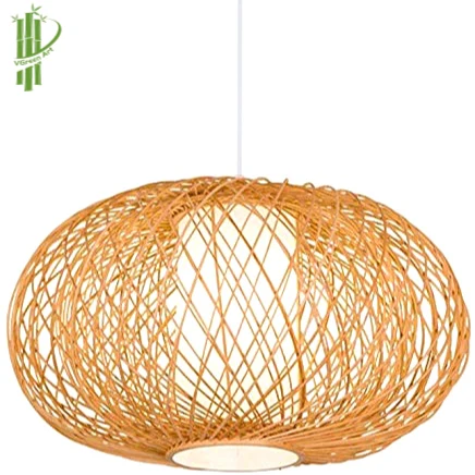 Chandeliers & Pendant Lights Bamboo Decorative Indoor Lighting, Bamboo Lamp Decorative Kitchen Lampshade Rattan Light