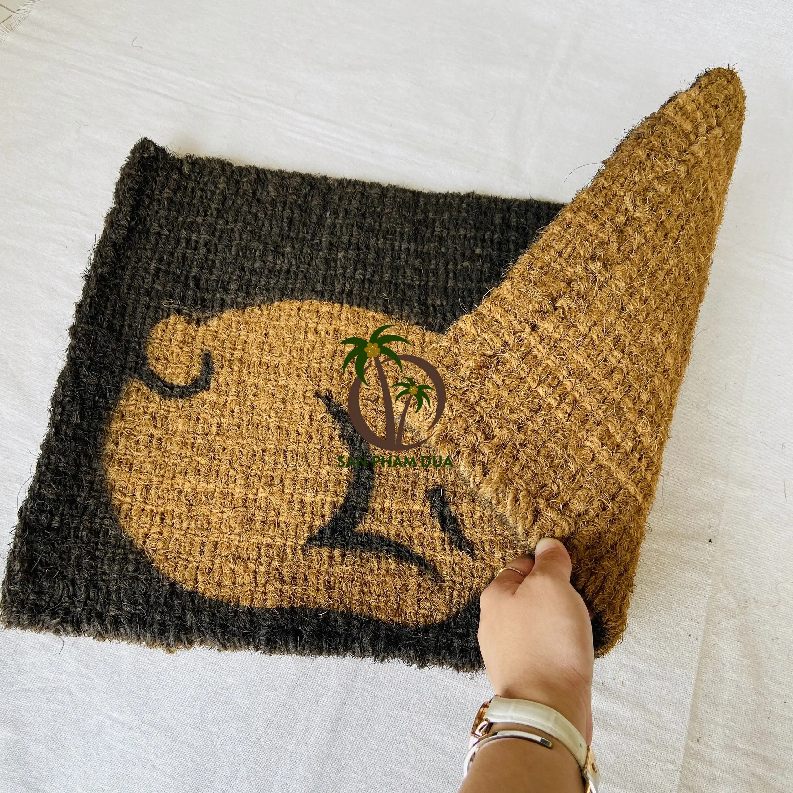 COCO-ECO BRAND SUPPLIER HIGH QUALITY COCONUT FIBER MAT/ COCONUT COIR DOORMAT DECORATION FROM VIETNAM AT THE BEST PRICE
