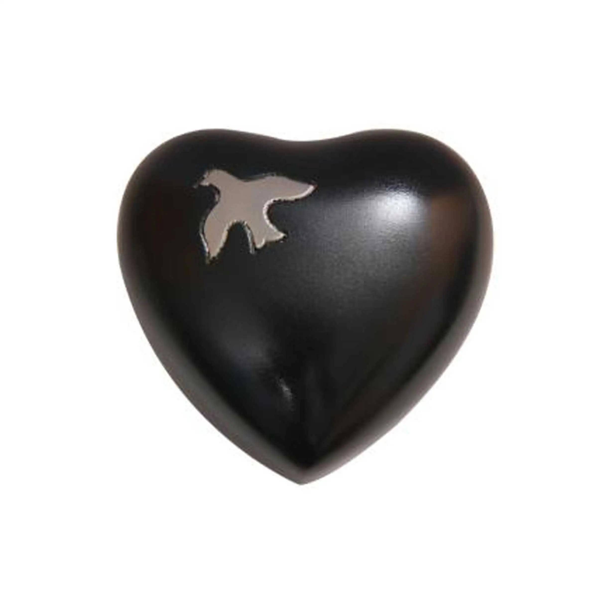 Florel Bird Engraved Heart Shape Keepake Amazon Hot Wholesale Cremation Cat Urn Ash Stainless Steel