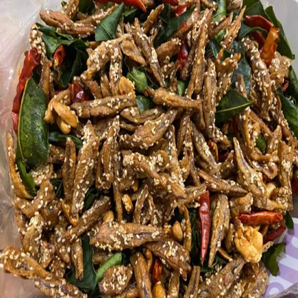 Spicy crispy fish snack