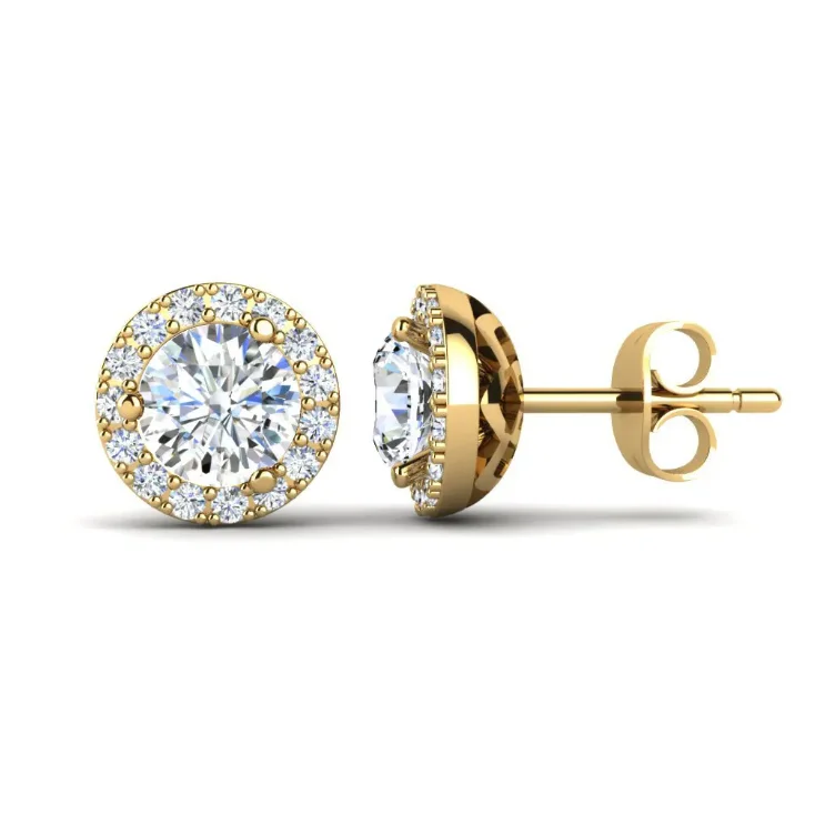 18k 14K 9K 10K real solid  gold /Silver 925 Sterling Custom Jewelry Natural Diamonds/Moissanite Classic Manufacturer wholesale