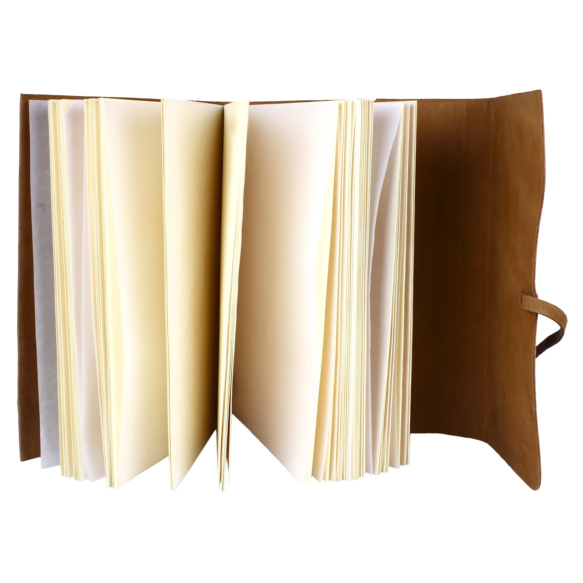 Vintage Leather Photo Album Scrapbook Style Pages Professional Wedding Large Size Handmade Craft Paper with Gift Box for Him Her