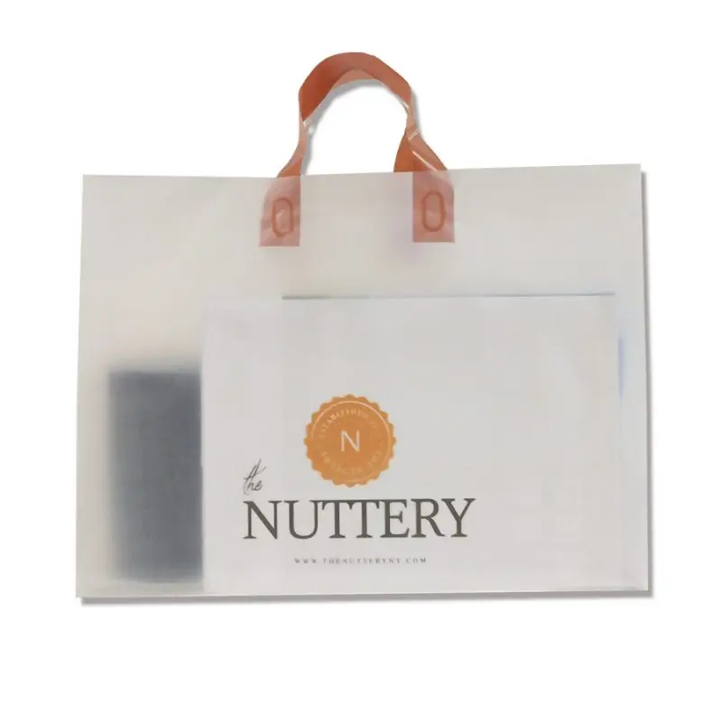 Recyclable Shopping Bag Soft Loop Bags Reusable Plastic Bag With Handles Customized Logo Haplast Jsc