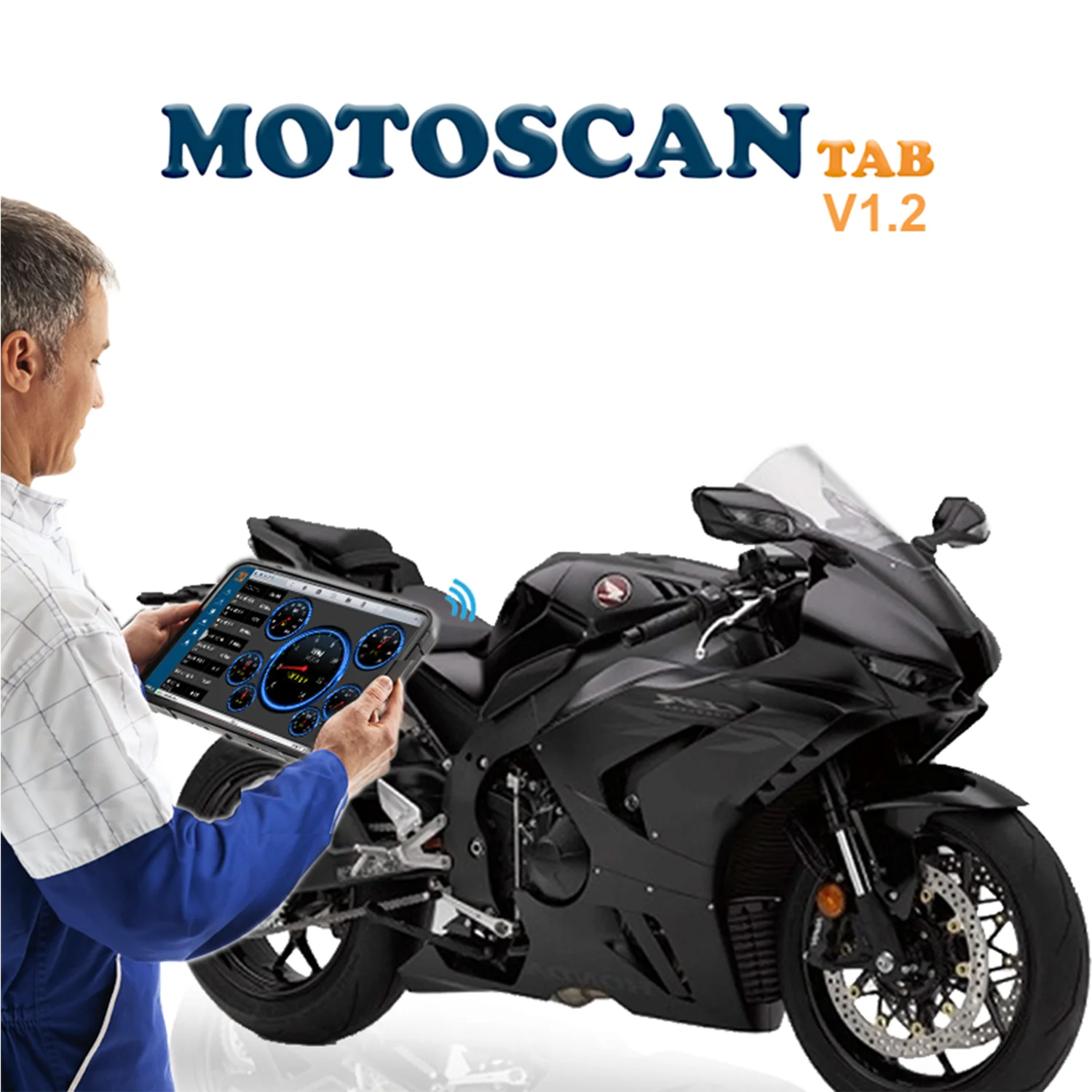  Планшет MOTOSCAN-умное устройство для диагностики ремонта электронных и электрических систем мотоциклов нового поколения