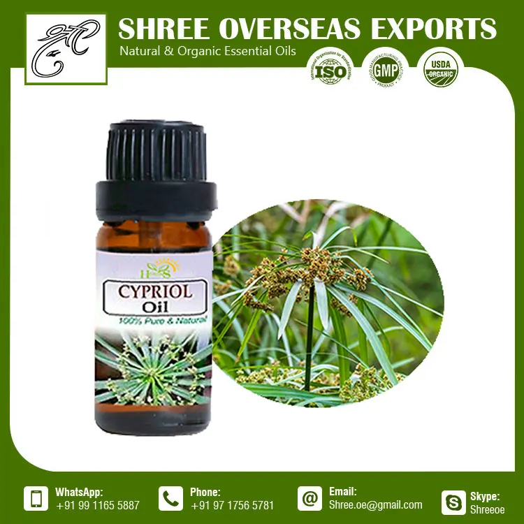 Pure Organic Cypriol Essential Oil with Private Label