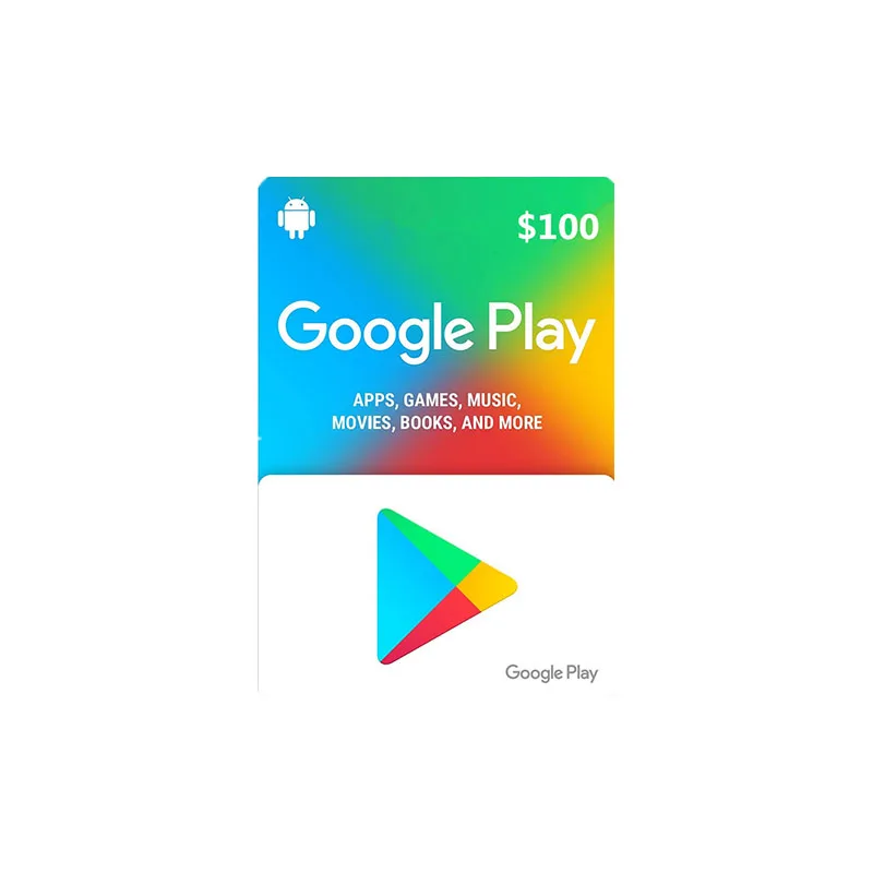 Загруженные подарочные карты $100 Gmail US аккумуляторная учетная запись Google Play
