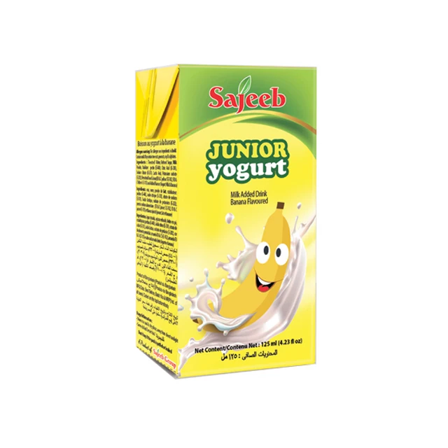 
Sajeeb Junior Yogurt Drink (Yogurt flavor, Banana flavor, Strawberry flavor) 125 ml 