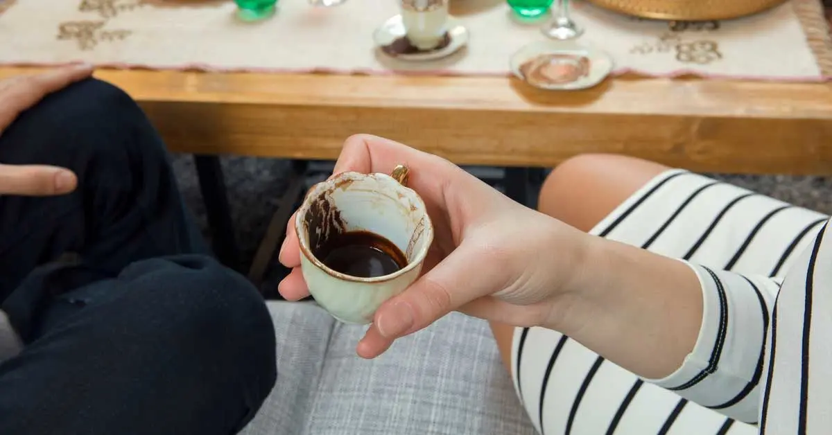 Turkish Coffee Lady Aegean Gourmet Coffee Blend 100g Arabica 1 % Brix Mastic Gum Flavor 100% Arabia Ground Coffee Medium Roast