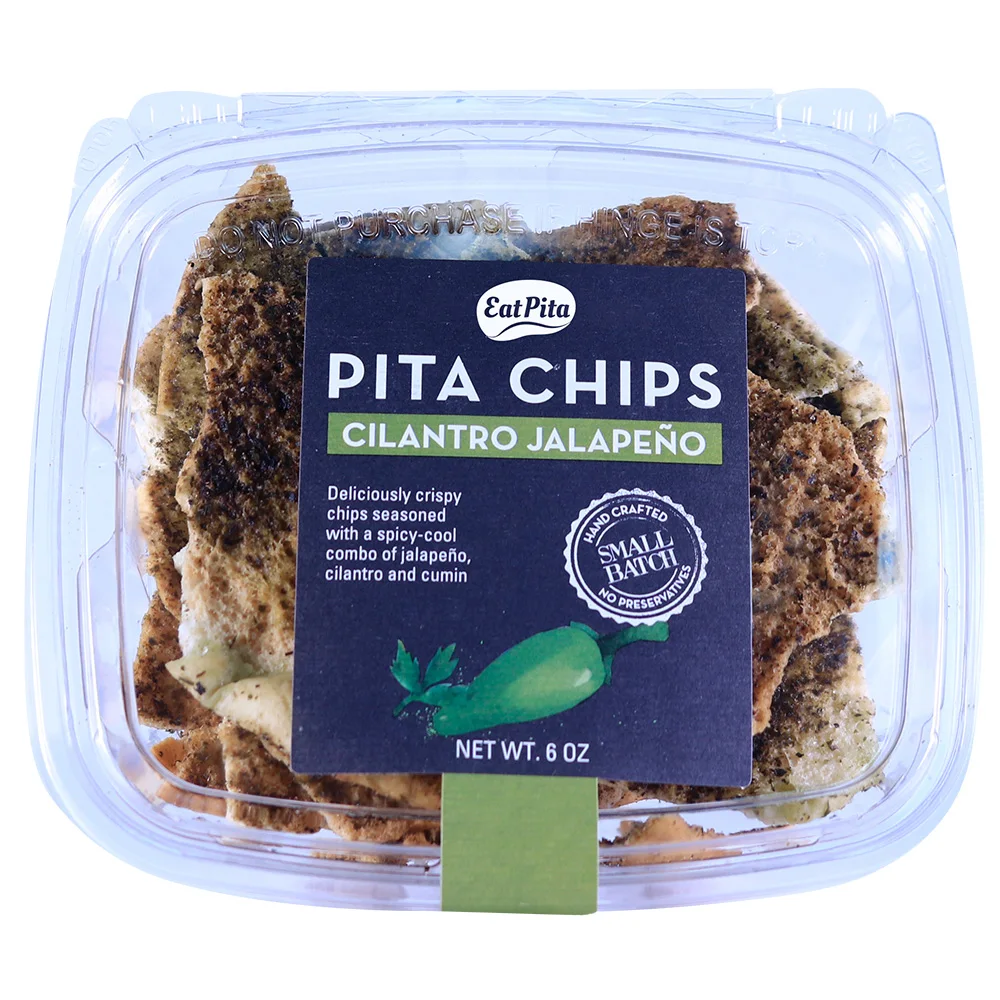 Ешью Пита, ручная работа, оптовая продажа, высококачественные чипсы Пита, вкусные хрустящие чипсы Cilantro Jalapeno, приправленные острым и прохладным