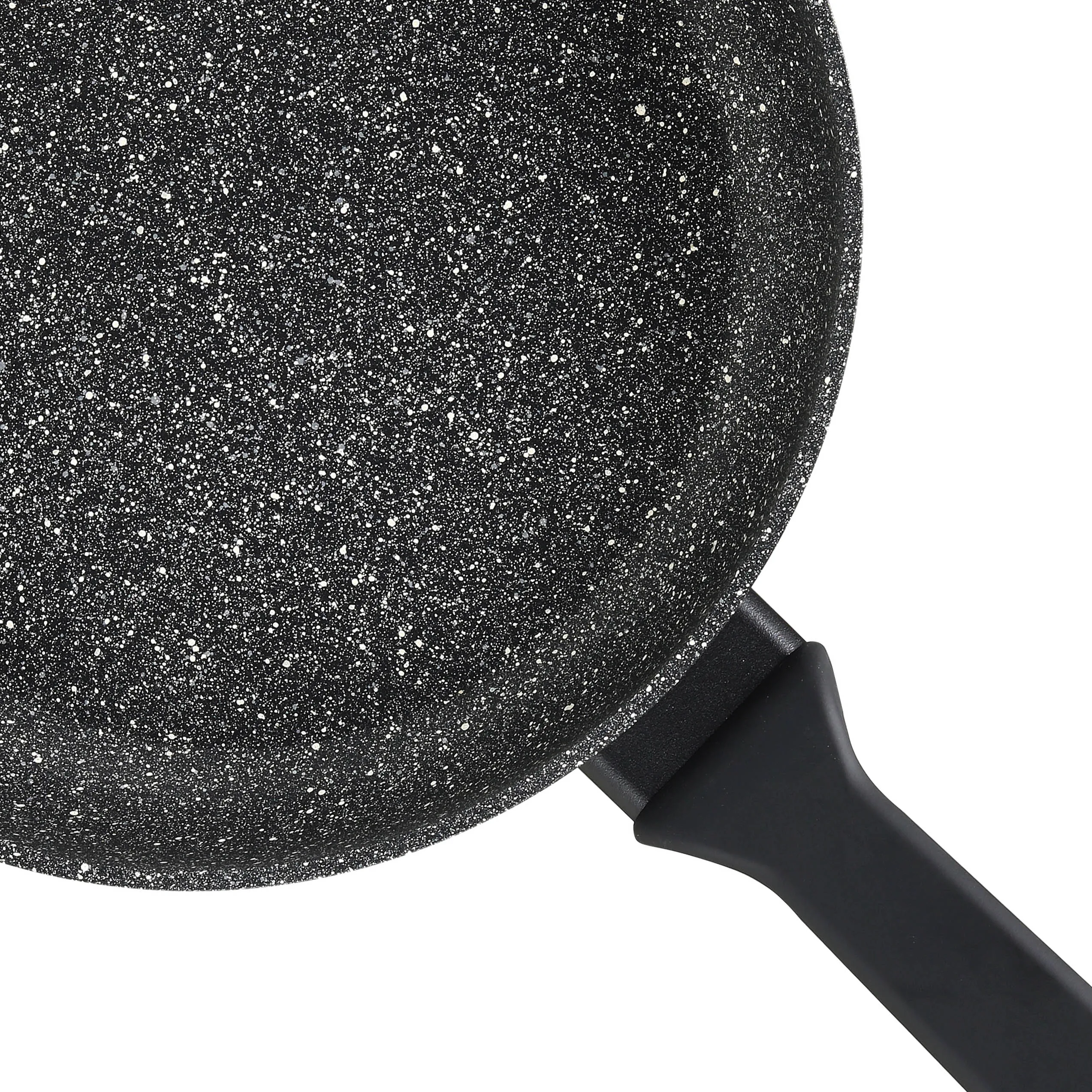 Italian top quality aluminium non stick frying pan with granite effect for induction cooking