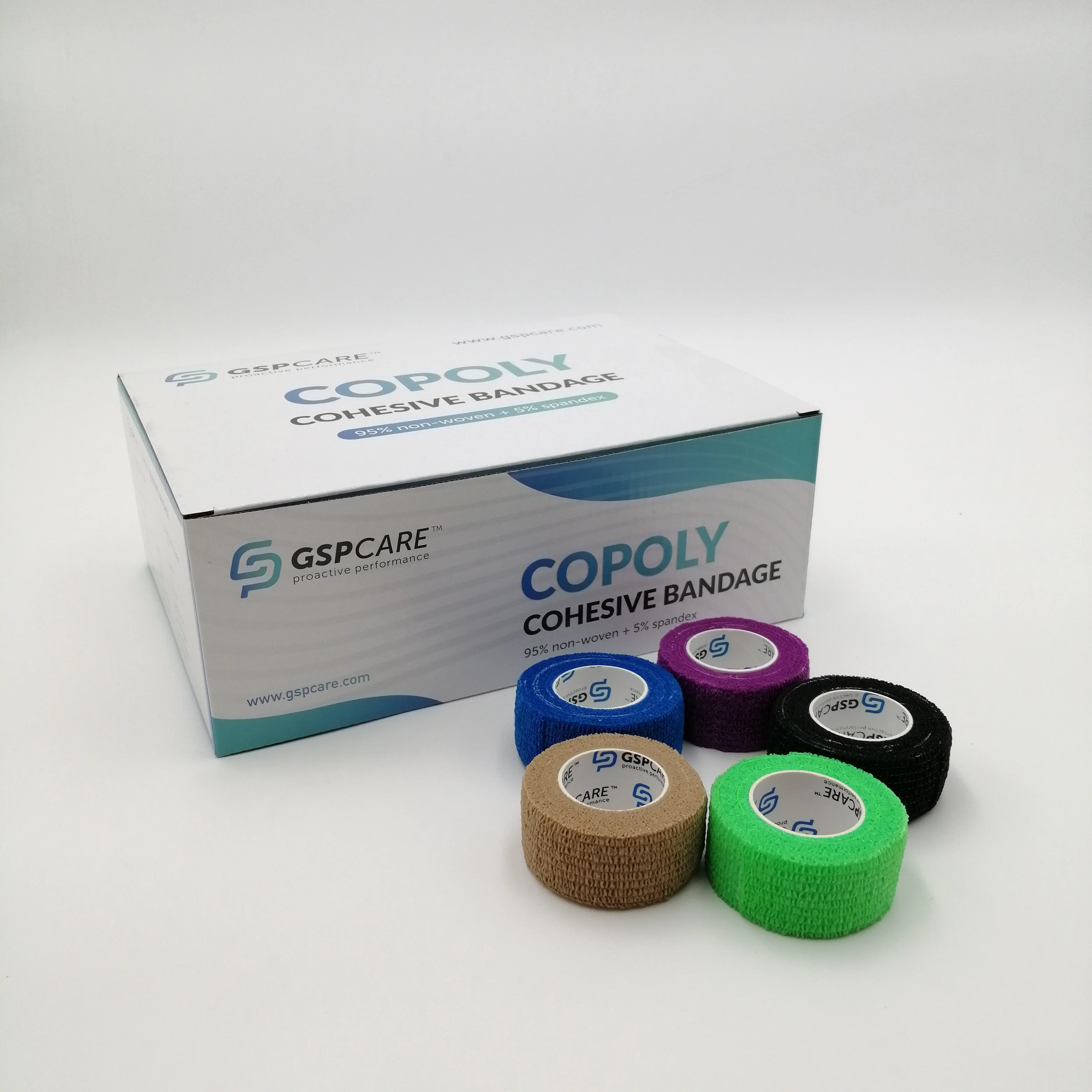 
2.5cm*4.5m Medical Biodegradable Bandage Cohesive Bandage Flexible Self Adhesive Bandage 