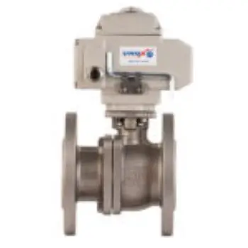 2021 High Quality DN50 Stainless Steel 2PC Flanged Ball Valve With Rotary Electric Actuator