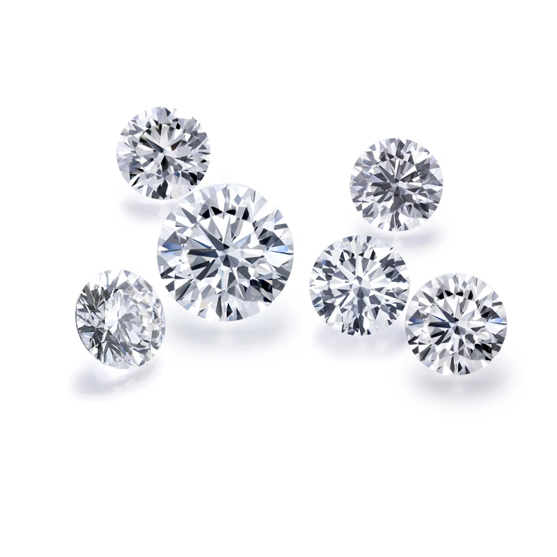 Promotion Wholesale White Hpht Lab Grown Diamonds by Synthetic Lab Created Loose Round Diamond Price Per Carat