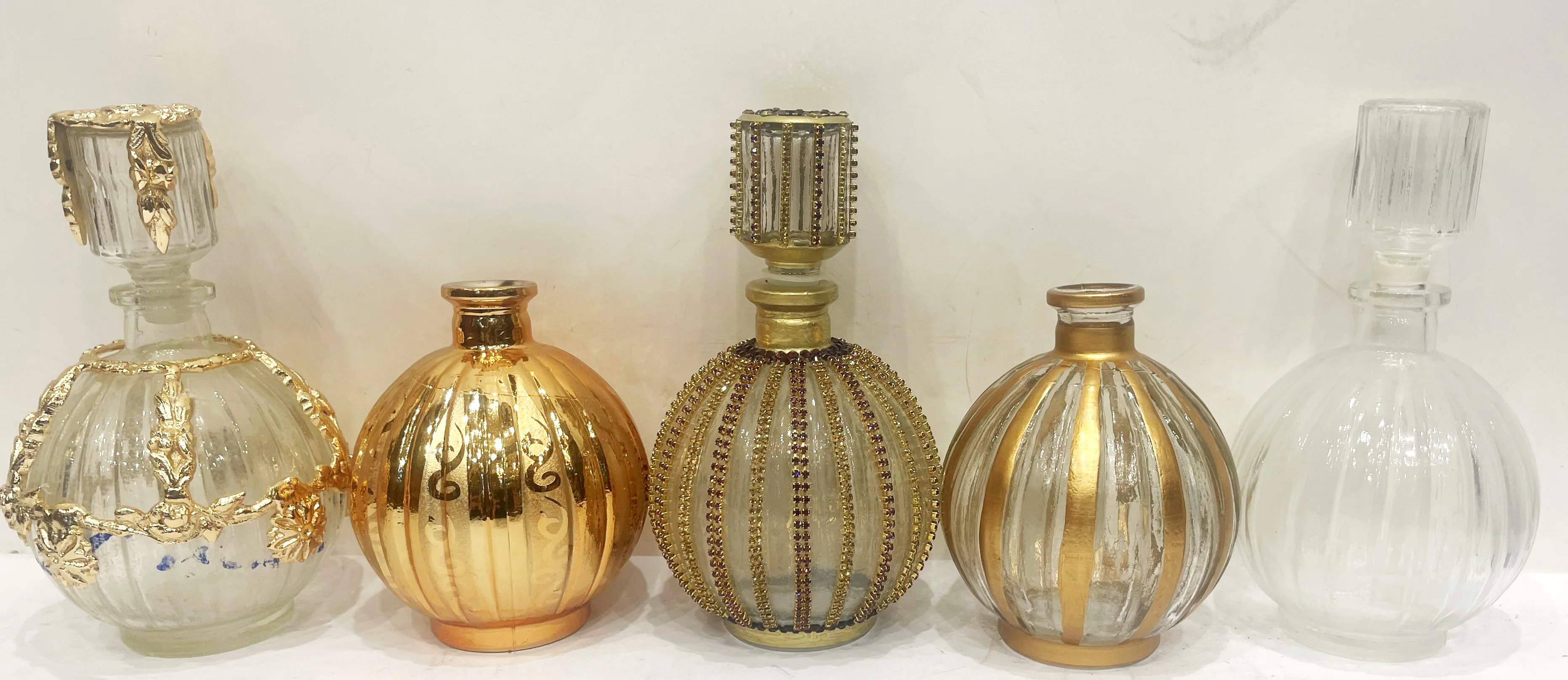 Egyptian Perfume bottle Antique Style Perfume Bottles Bronze decoration Crystal decorative Perfume bottles