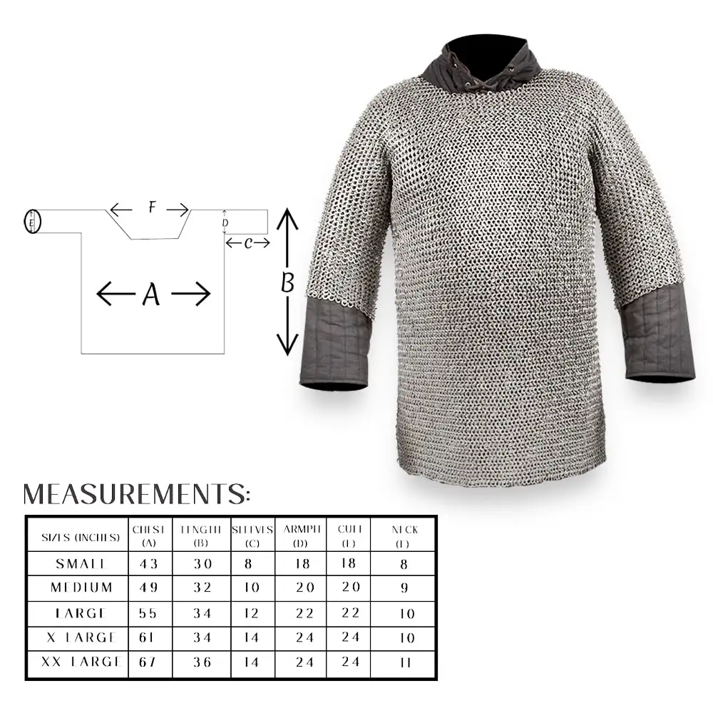 Indian Factory Manufactured round Riveted Ring Chainmail Made from Mild Steel Metal Crafts Product