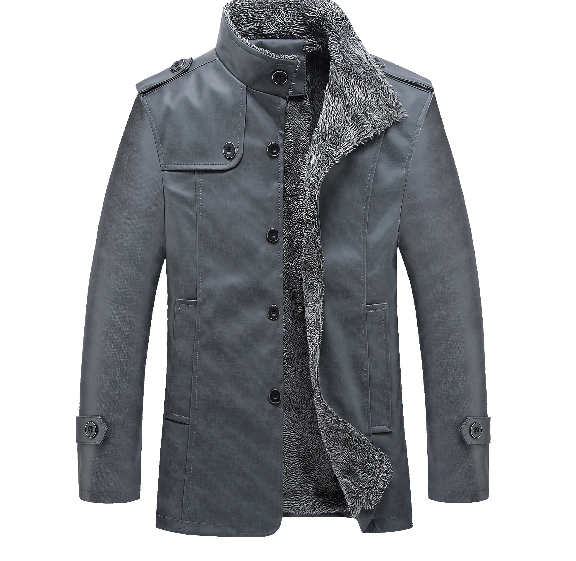 2022 Pakistani made leather fur Winter leather jacket men and women Unisex long coat