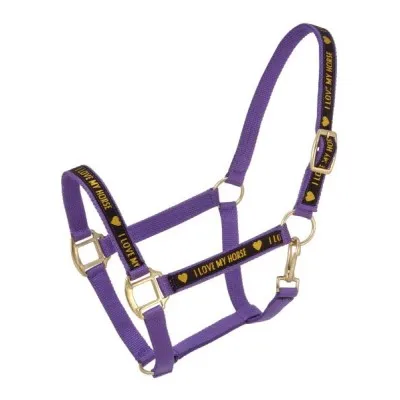 Love My Horse Nylon Halter draft horse halter personalized horse headcollars Manufacturer Equestrian Equipment