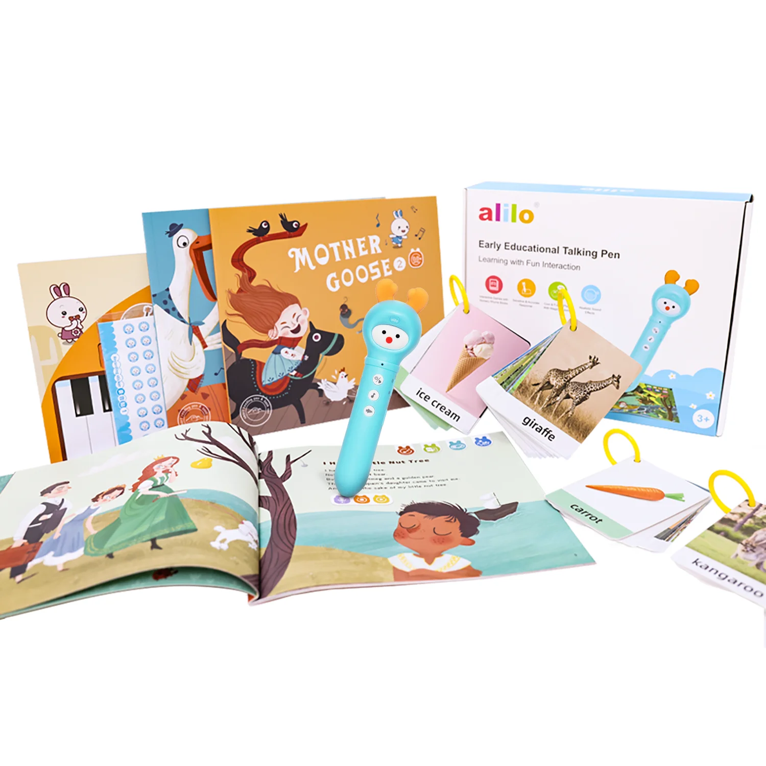 Alilo Early ABC English Reading Talking Pen Educational Learning Toys for Kids Boys Girls