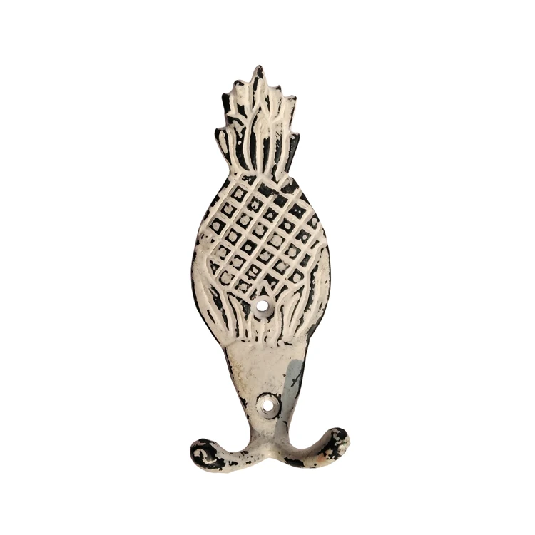 Wall Rack Mount Antique Design Cast Iron Double Coat Hooks from Top Supplier
